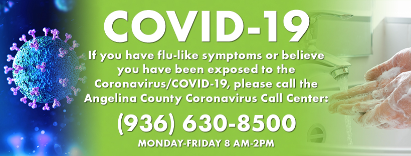 if you think you have covid call 936-630-8500